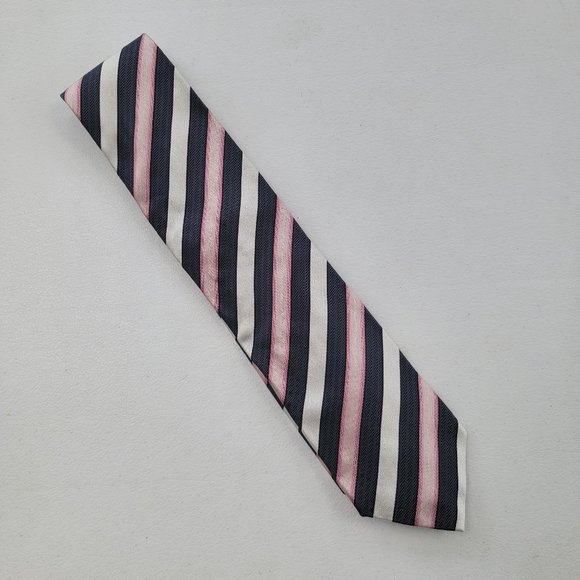 Ermenegildo Zegna Stripe Silk Tie - Picture 1 of 4